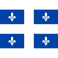 Guirlande Québec 20 fanions PVC translucide 10 m