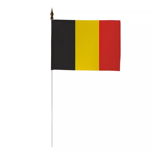 Drapeau de table Belgique 10 x 15 cm polyester