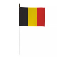 Drapeau de table Belgique 10 x 15 cm polyester