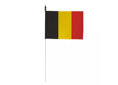 Drapeau de table Belgique 10 x 15 cm polyester
