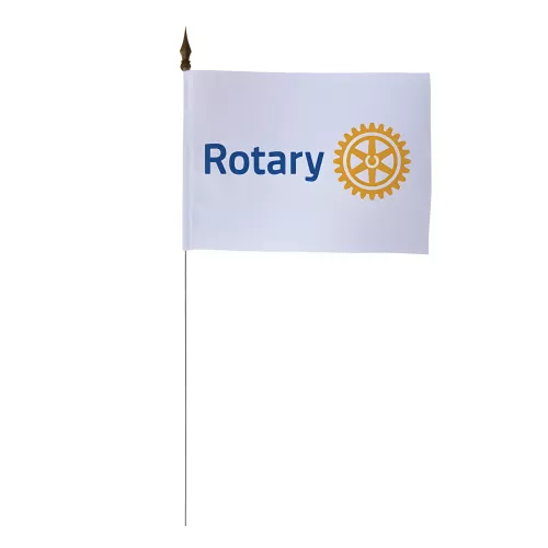 Drapeau de table Rotary International 10 x 15 cm polyester