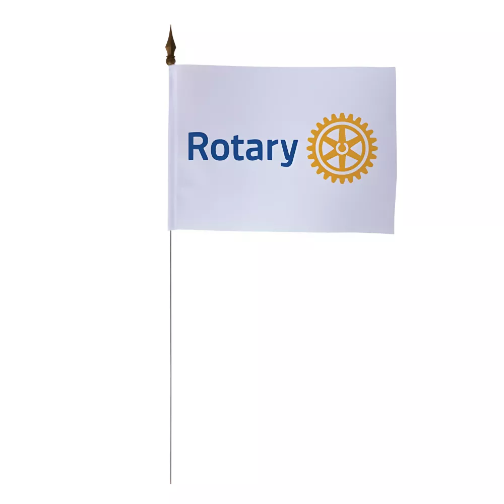 Drapeau de table Rotary International 10 x 15 cm polyester