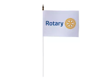 Drapeau de table Rotary International 10 x 15 cm polyester