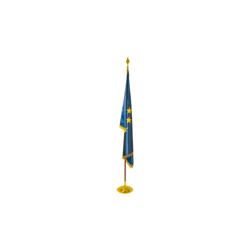 Drapeau de prestige Europe en satin double épaisseur
