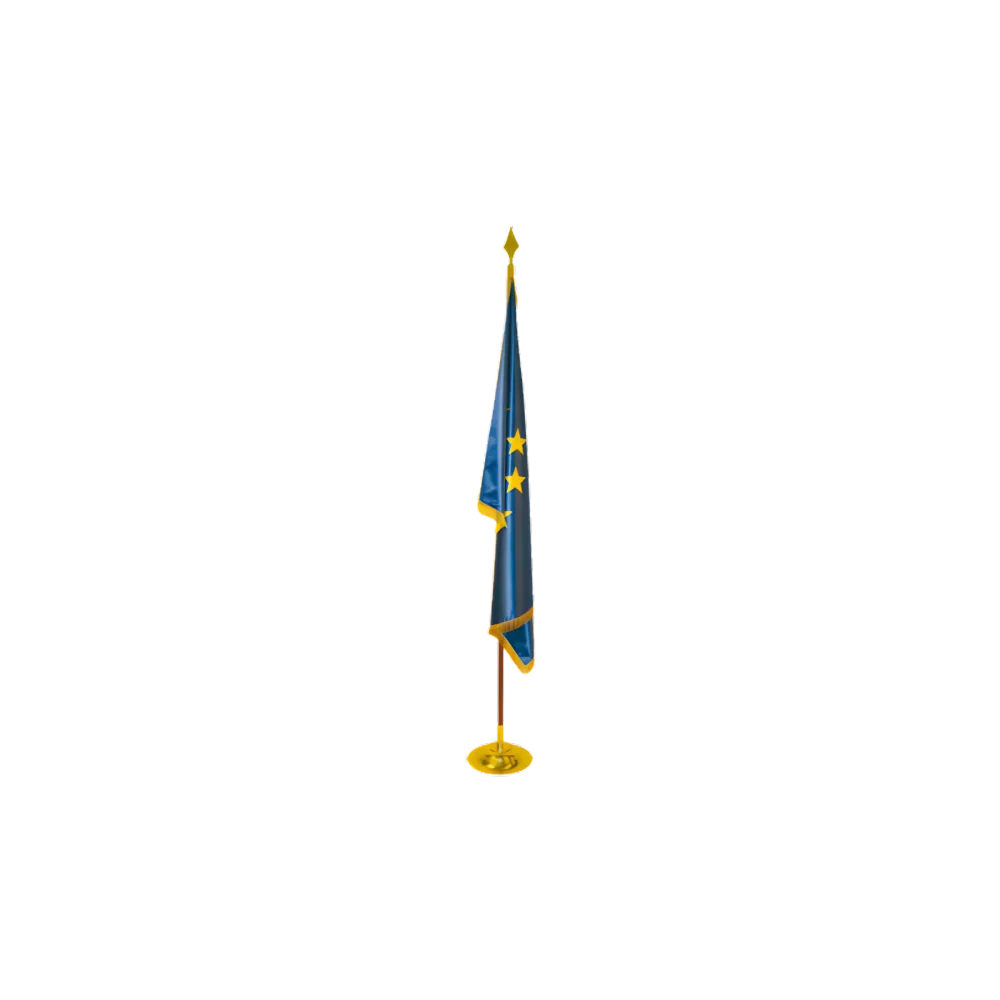 Drapeau de prestige Europe en satin double épaisseur