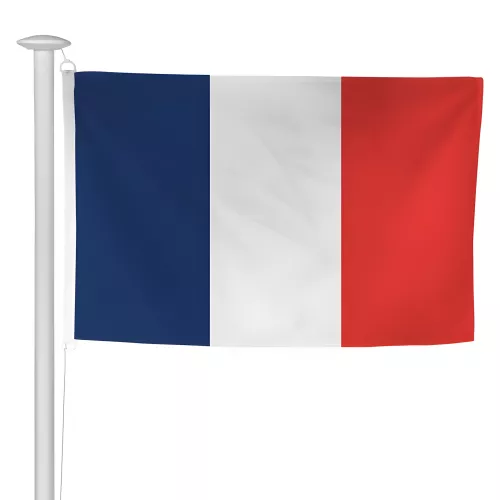 Pavillon France pour mât en maille polyester