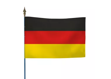 Drapeau Allemagne en maille polyester avec hampe