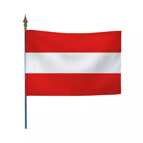 Drapeau Autriche en maille polyester avec hampe