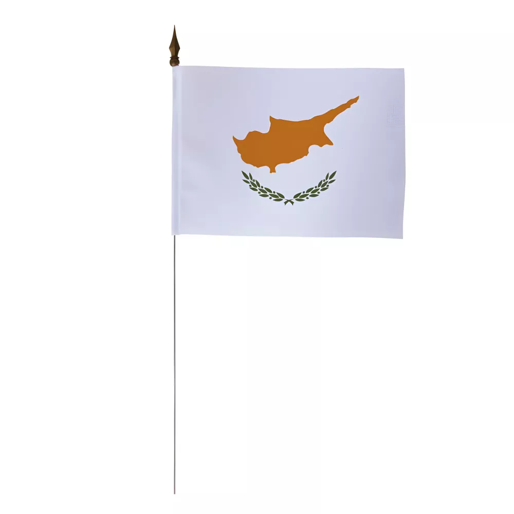 Drapeau de table Chypre 10 x 15 cm polyester Drapeau de table Chypre 10 x 15 cm polyester