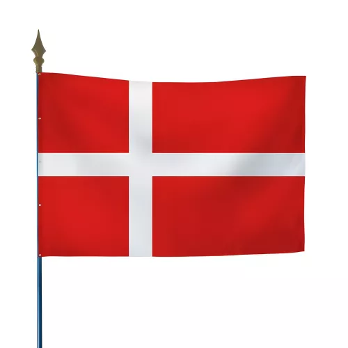 Drapeau Danemark en maille polyester 115 g/m²