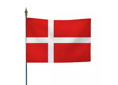 Drapeau Danemark en maille polyester 115 g/m²