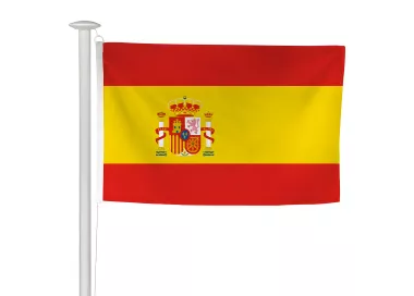 Pavillon Espagne pour mât de pavoisement