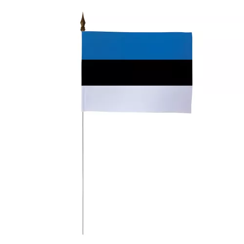 Drapeau de table Estonie 10 x 15 cm polyester