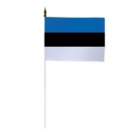 Drapeau de table Estonie 10 x 15 cm polyester