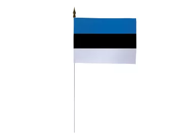 Drapeau de table Estonie 10 x 15 cm polyester