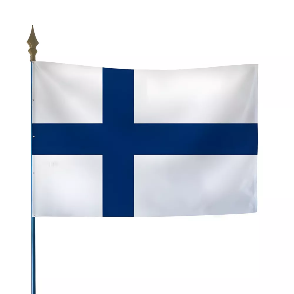 Drapeau Finlande pour mât de pavoisement Drapeau Finlande pour mât de pavoisement