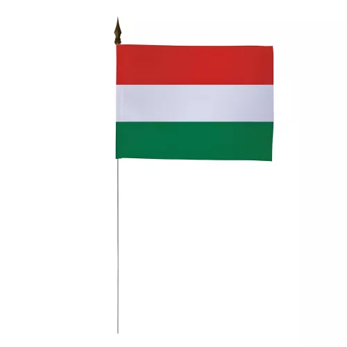 Drapeau de table Hongrie 10 x 15 cm polyester