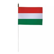 Drapeau de table Hongrie 10 x 15 cm polyester