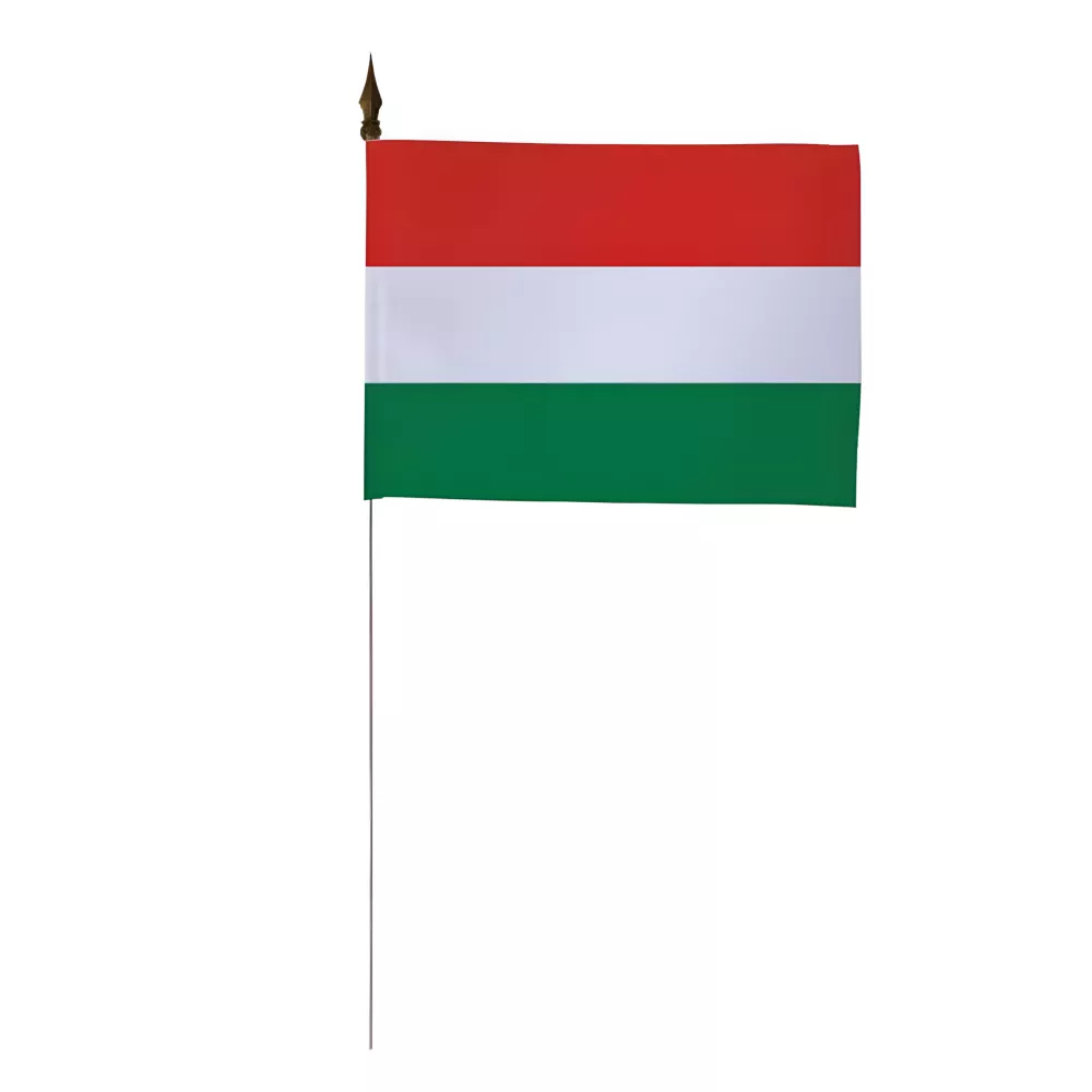 Drapeau de table Hongrie 10 x 15 cm polyester Drapeau de table Hongrie 10 x 15 cm polyester