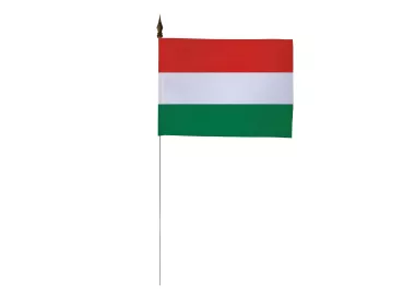 Drapeau de table Hongrie 10 x 15 cm polyester
