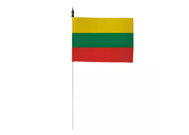 Drapeau de table Lituanie 10 x 15 cm polyester