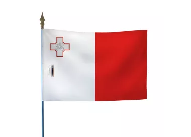 Drapeau Malte en maille polyester 115 g/m²