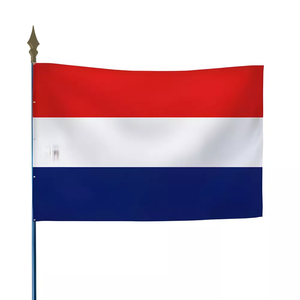 Drapeau Pays-Bas en maille polyester 115 g/m² Drapeau Pays-Bas en maille polyester 115 g/m²