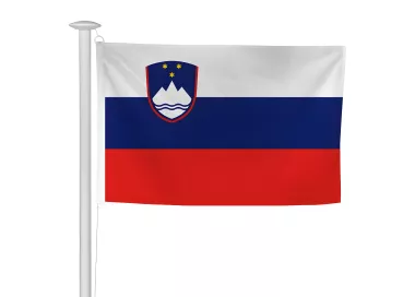 Pavillon Slovénie en maille polyester pour mât