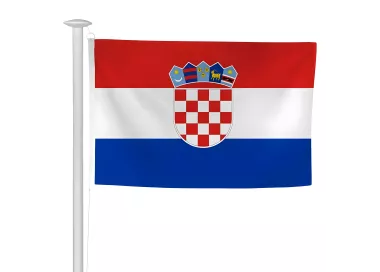 Pavillon Croatie en maille polyester 115 g/m²