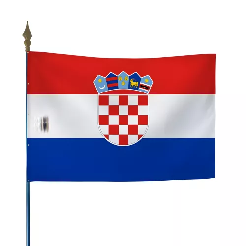 Drapeau Croatie en maille polyester 115 g/m²