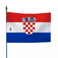 Drapeau Croatie en maille polyester 115 g/m²