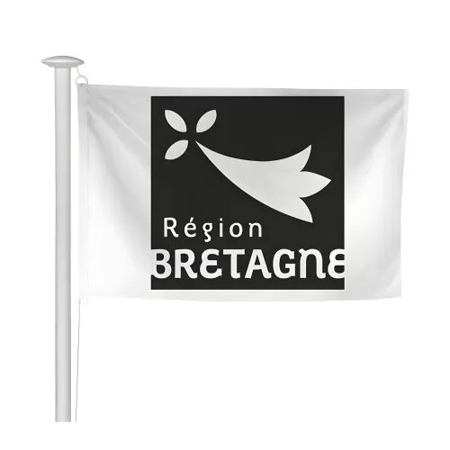 Pavillon région Bretagne pour mât sans potence