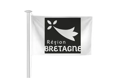 Pavillon région Bretagne pour mât sans potence