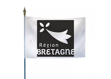 Drapeau région Bretagne en maille polyester 115 g/m²