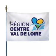Drapeau région Centre Val de Loire en maille polyester