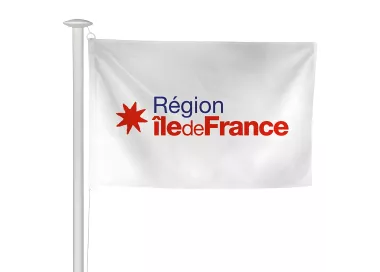 Pavillon région Île-de-France pour mât de façade