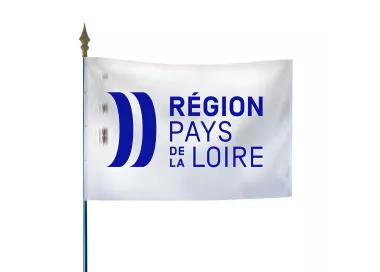 Drapeau région Pays de la Loire en maille polyester