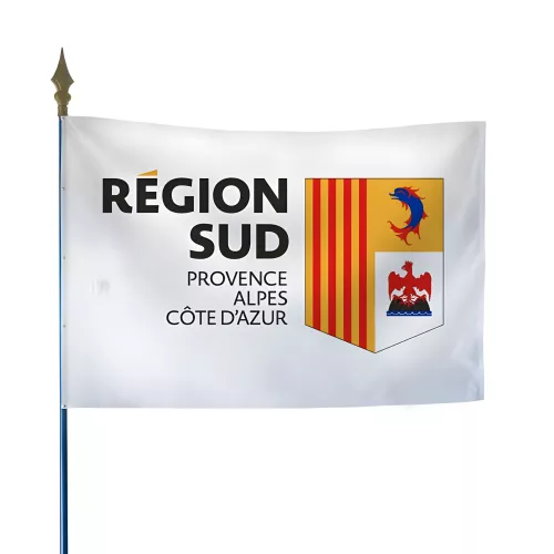 Drapeau région Sud P.A.C.A. maille polyester