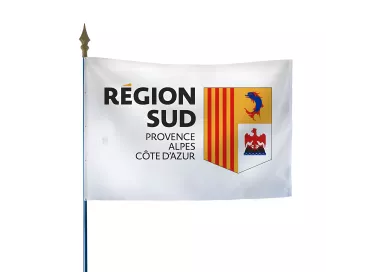 Drapeau région Sud P.A.C.A. maille polyester