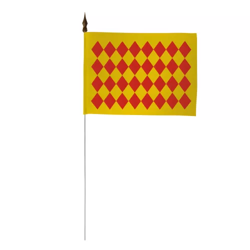 Drapeau de table province Angoumois 10 x 15 cm polyester