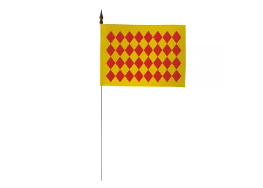 Drapeau de table province Angoumois 10 x 15 cm polyester