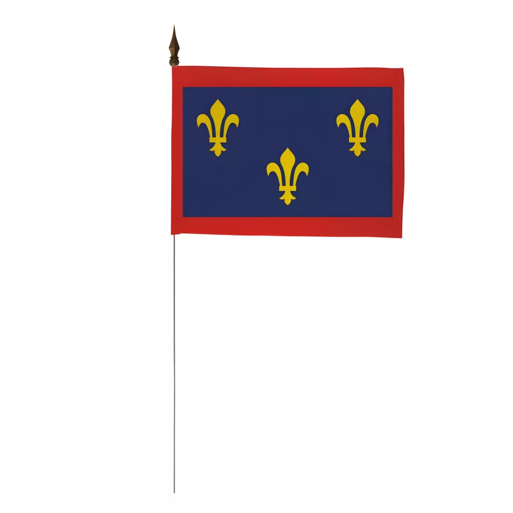 Drapeau de table province Anjou 10 x 15 cm polyester