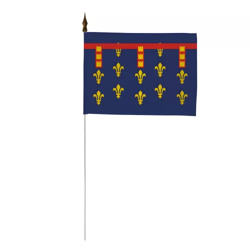 Drapeau de table province Artois 10 x 15 cm polyester