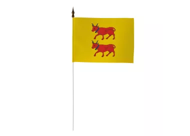 Drapeau de table Béarn 10 x 15 cm maille polyester