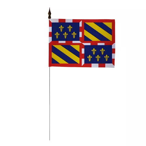 Drapeau de table Bourgogne 10 x 15 cm polyester