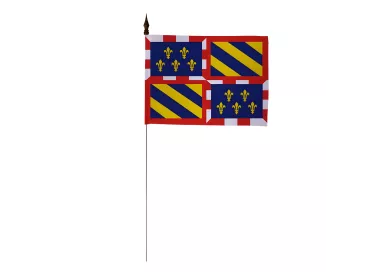 Drapeau de table Bourgogne 10 x 15 cm polyester