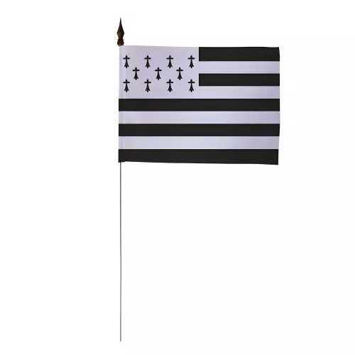 Drapeau de table Bretagne 10 x 15 cm polyester