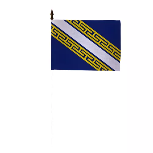 Drapeau de table Champagne 10 x 15 cm sur tige