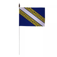 Drapeau de table Champagne 10 x 15 cm sur tige