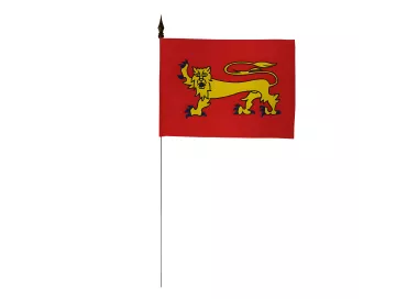 Drapeau de table Guyenne 10 x 15 cm polyester avec tige